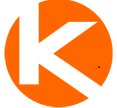 small abbreviated kinobody logo orange