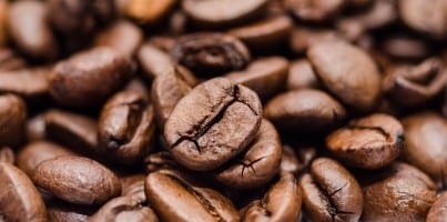 close up of coffee beans