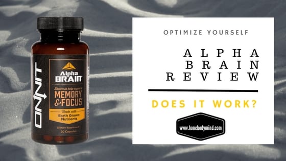 alpha brain review bottle