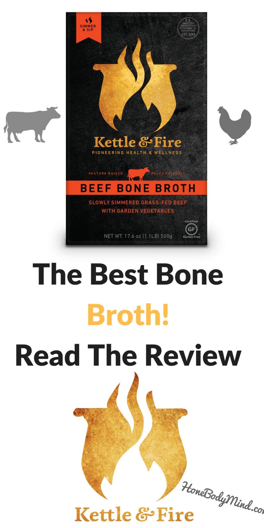 Kettle & Fire Bone Broth Review Hone Body Mind