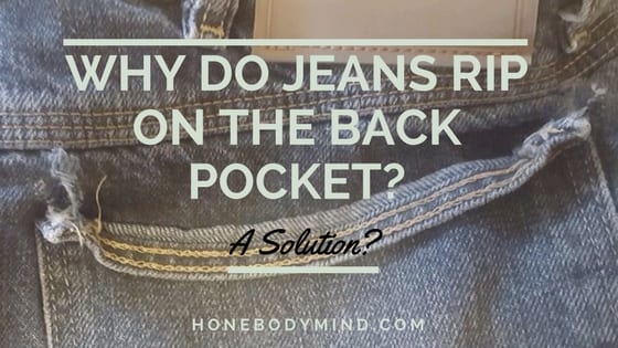 jean back pocket ripped