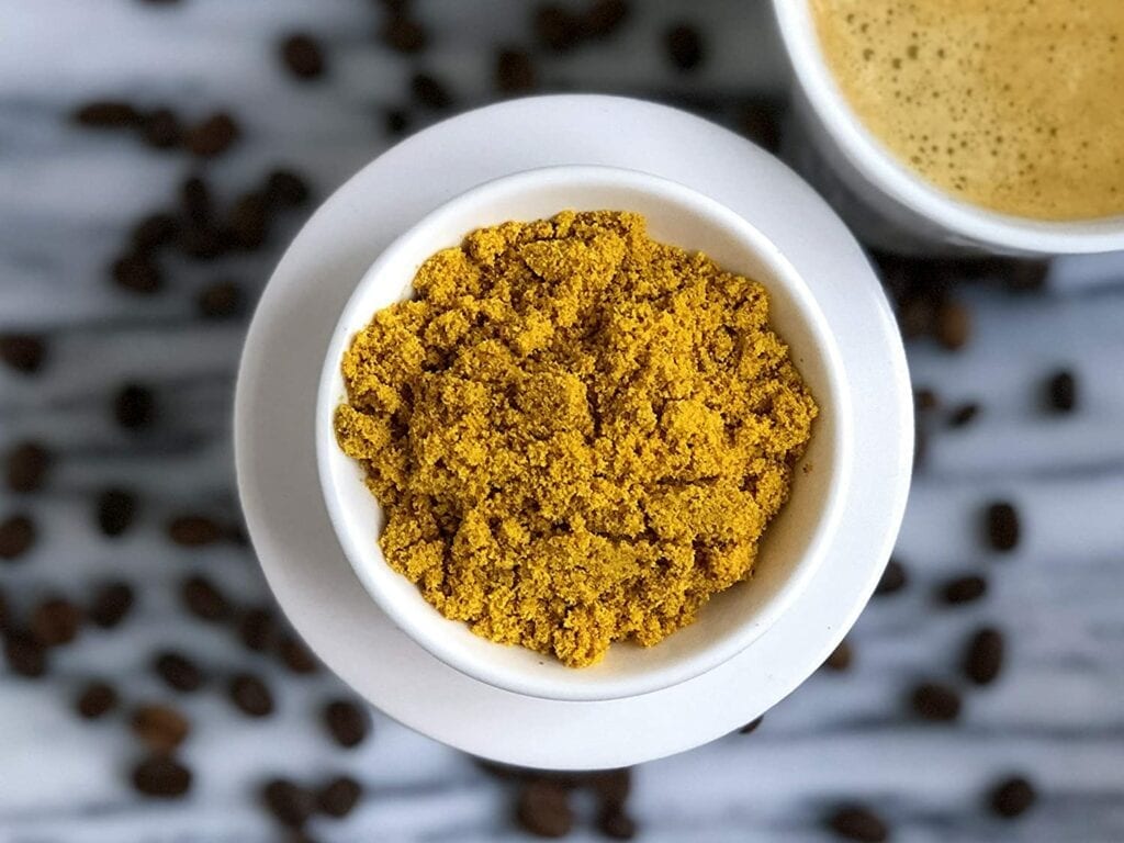 turmeric creamer in cup