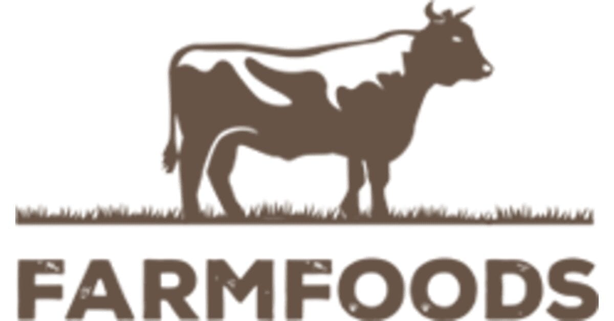 brown farmfoods logo cow