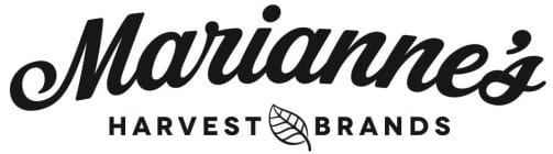 mariannes's harvest brands logo black