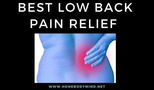 person holding low back painful