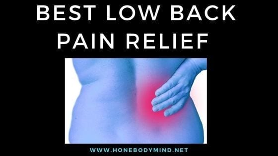 person holding low back painful